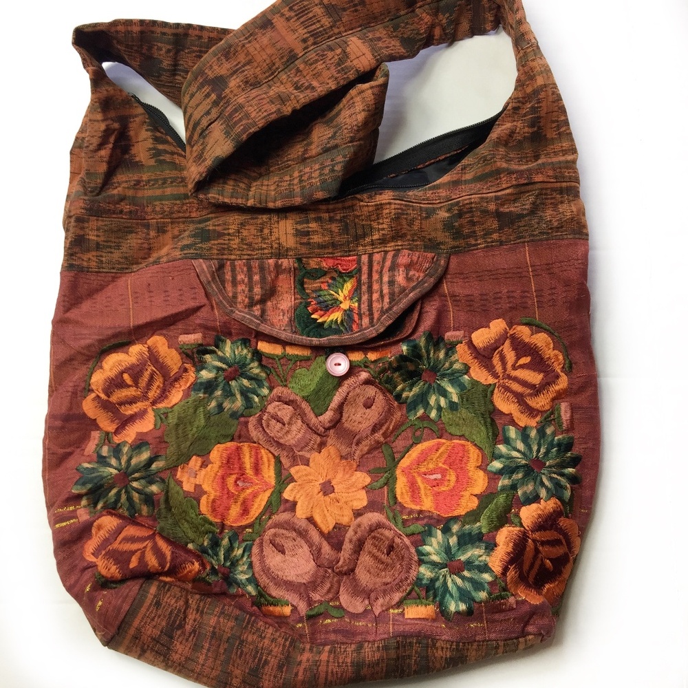 Fabric Hobo Crossbody Boho Bag